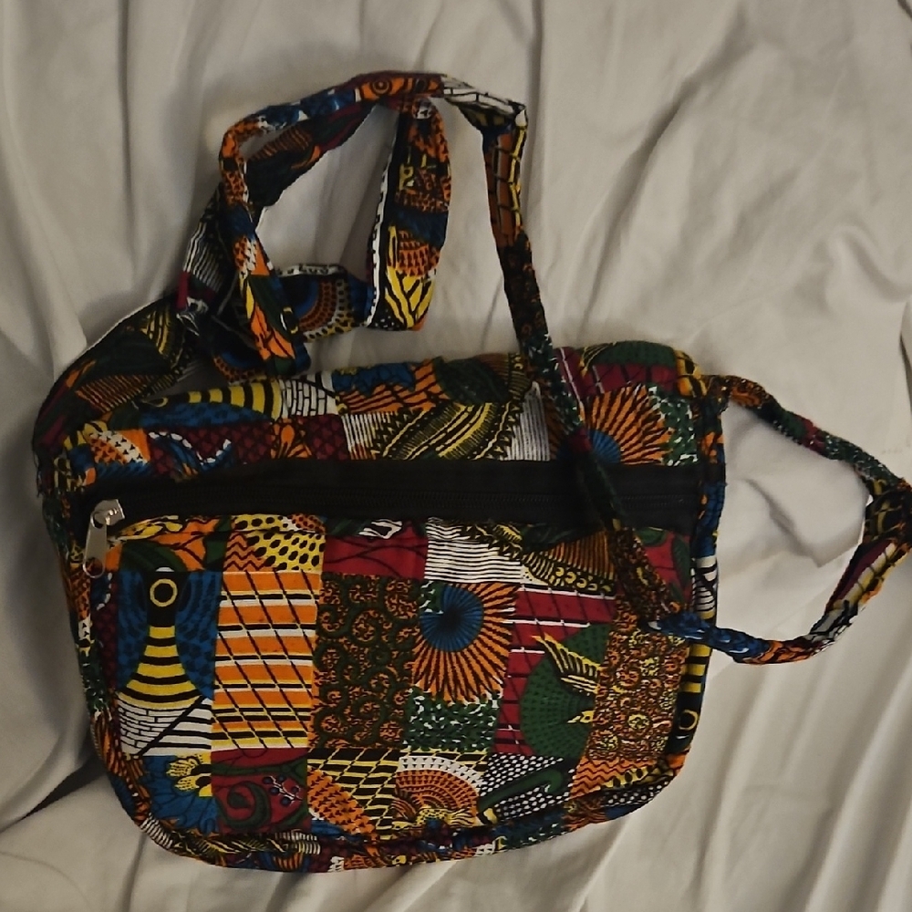 Colorful Patchwork Shoulder Bag - Picture 2 of 4